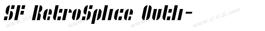SF RetroSplice Outli字体转换 SF RetroSplice Outli字体转换